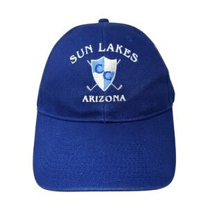 Sun Lakes Arizona Slideback Hat Blue OS Adjustable Embroidered Cali Headwear